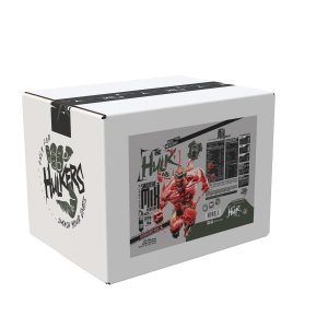 Smoothie-Mix Protein Strawberry Rage box by The Hulk Lab Nutrition, bold strawberry flavored protein blend for smoothies