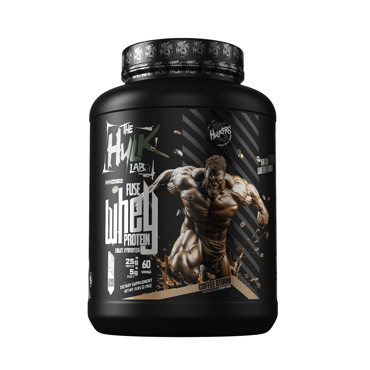 Coffee Storm – Whey Isolate Coffee Storm Whey Isolate Bottle – Bold Espresso Coffee Flavor by The Hulk Lab Nutrition