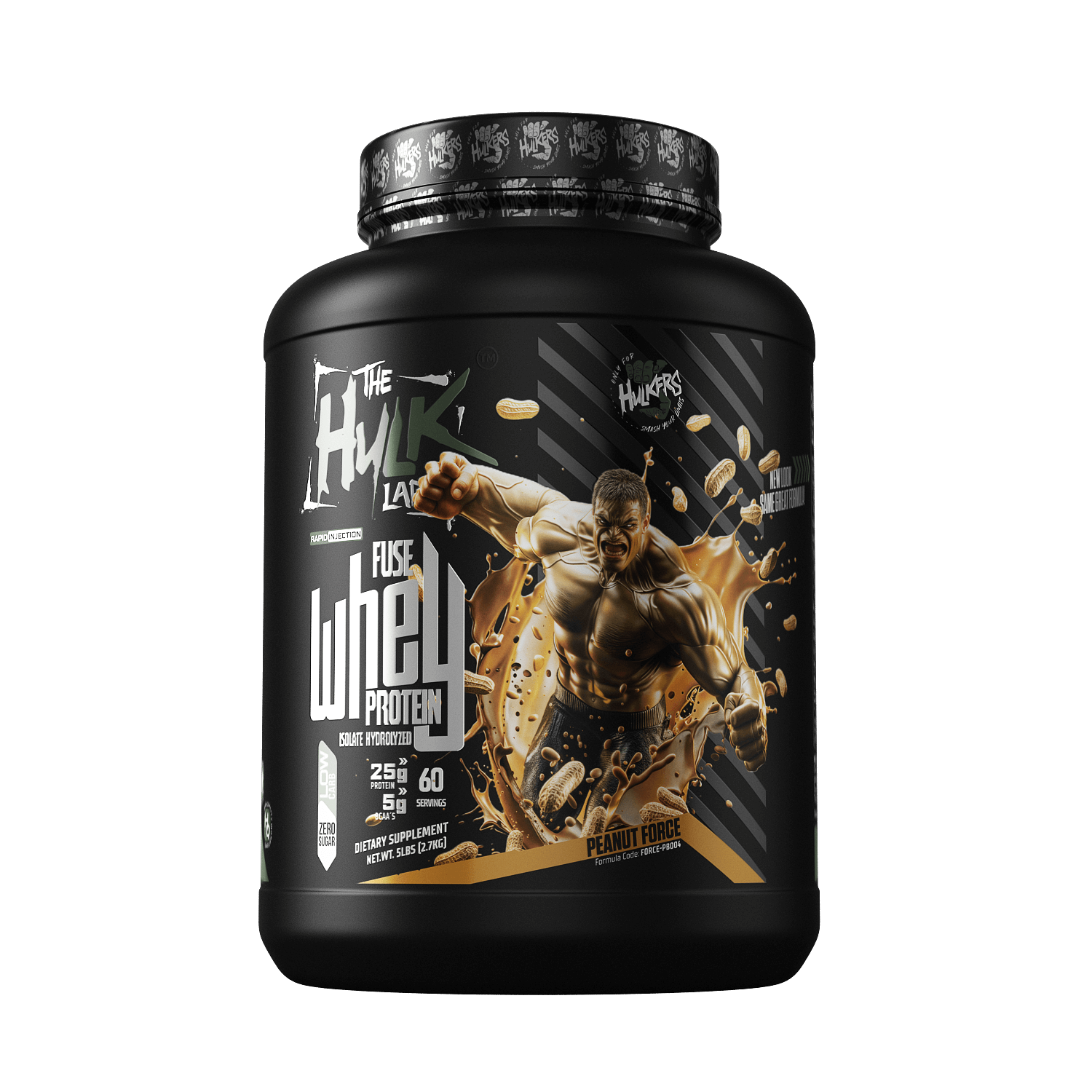 The Hulk Lab Whey Isolate Peanut Force 5lbs The Hulk Lab Whey Isolate Peanut Force - Protein Powder 5lbs
